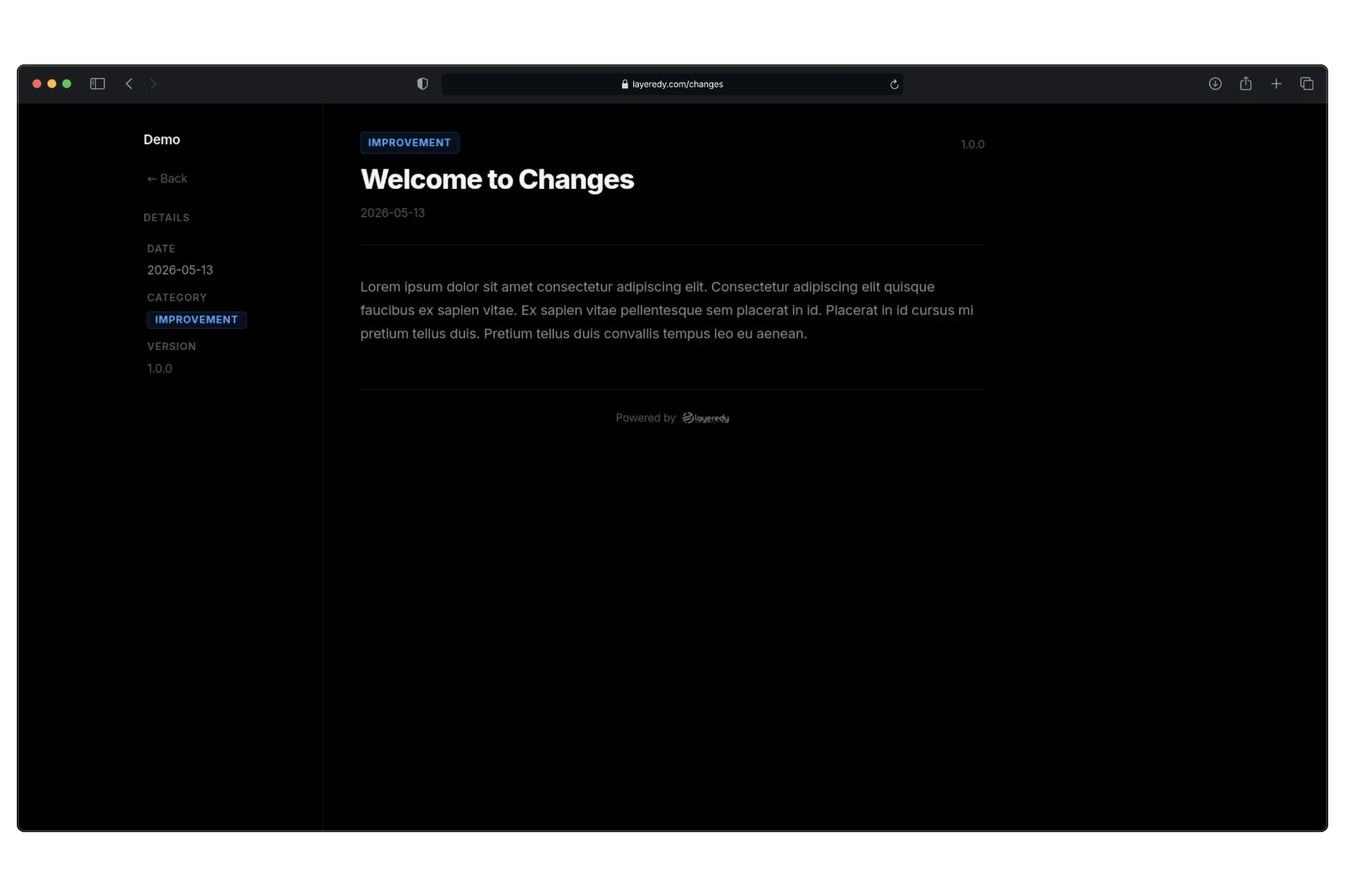 Layeredy Changes